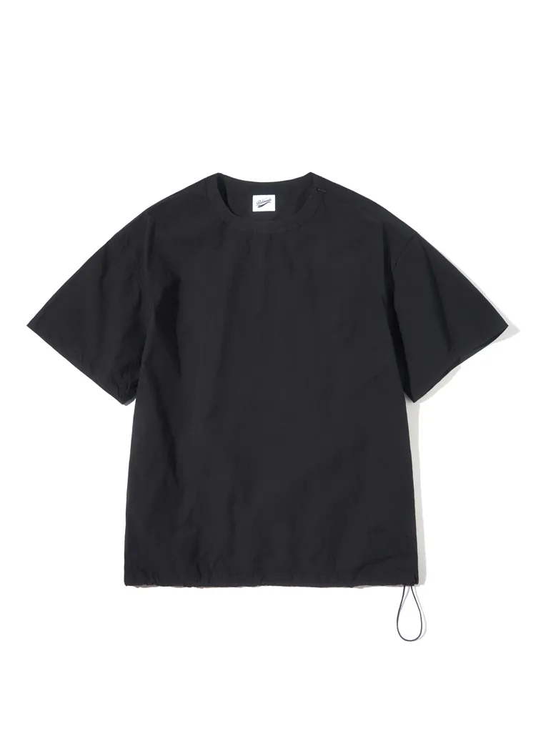 ストリングヘムコットンTシャツ(ブラック) | 詳細画像1