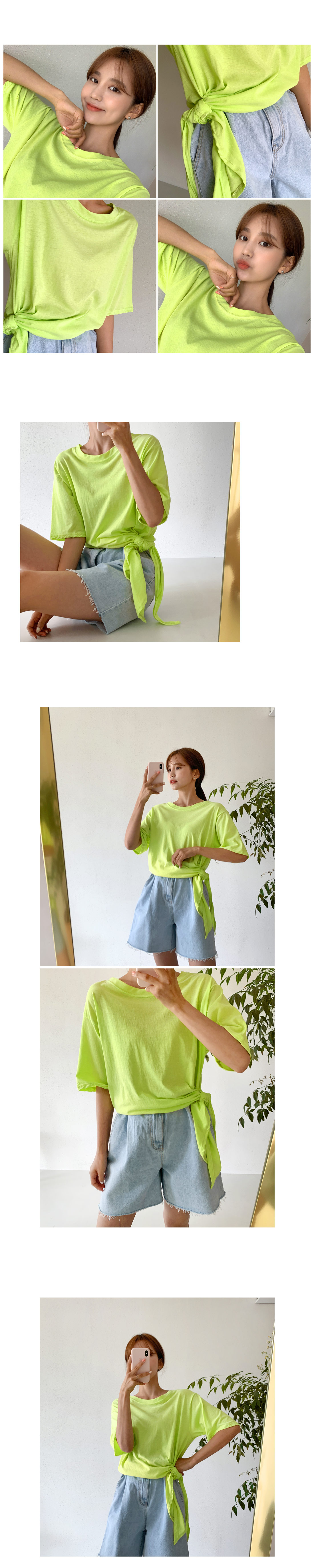 サイドタイハーフスリーブTシャツ・全3色 | DHOLIC | 詳細画像4