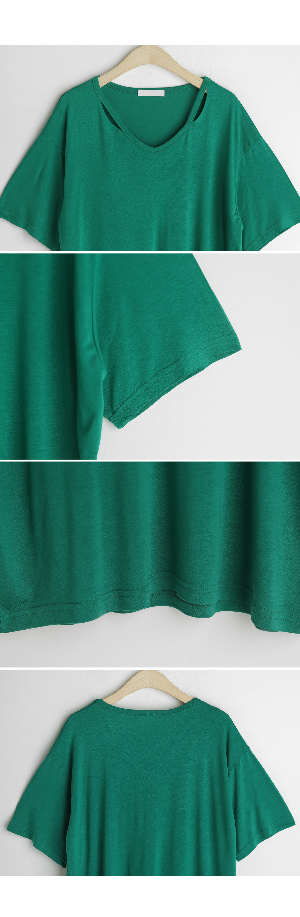 スリットUネック半袖Tシャツ・全5色 | DHOLIC | 詳細画像7