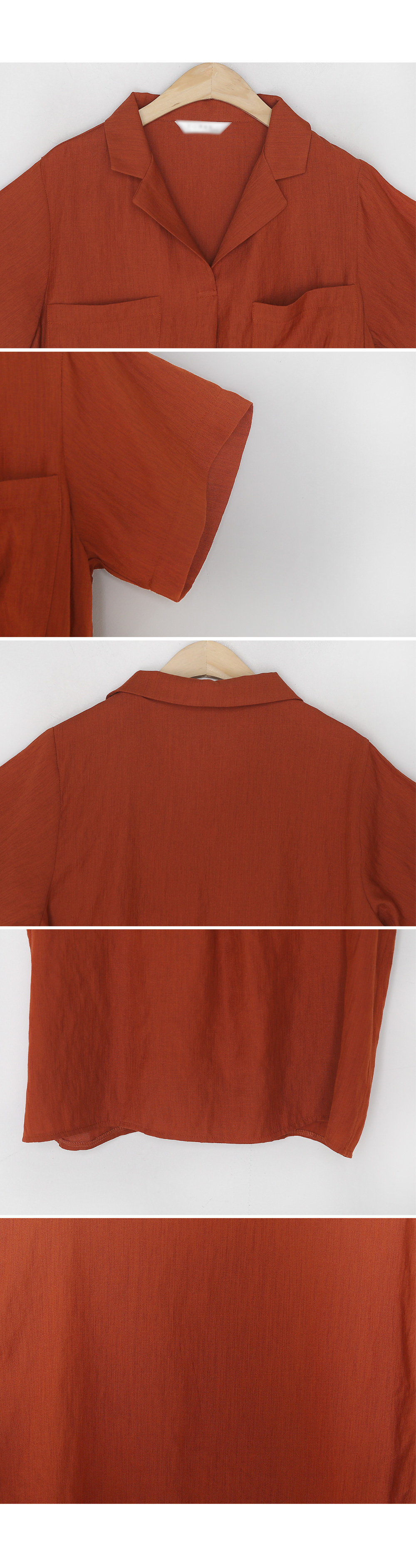ダブルポケットオープンカラーシャツ・全3色 | DHOLIC PLUS | 詳細画像6