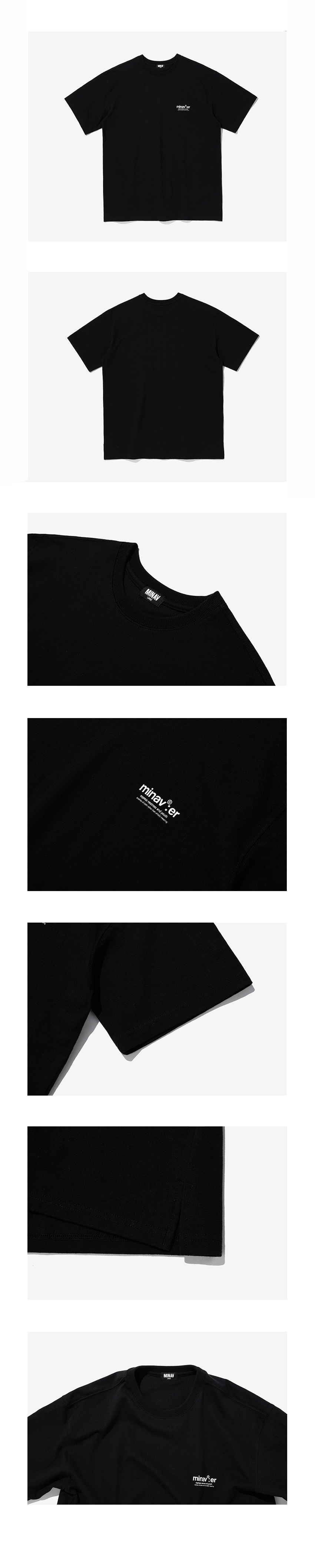 minaverプリントTシャツ(ブラック) | 詳細画像5