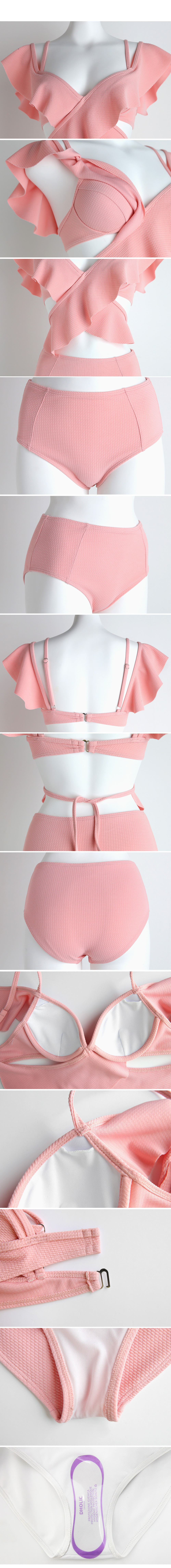 エンボスクロスフリルビキニ・全1色 | DHOLIC | 詳細画像7