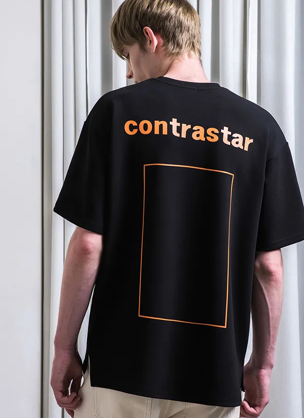 cntrastarスクエアTシャツ(ブラック) | 詳細画像1
