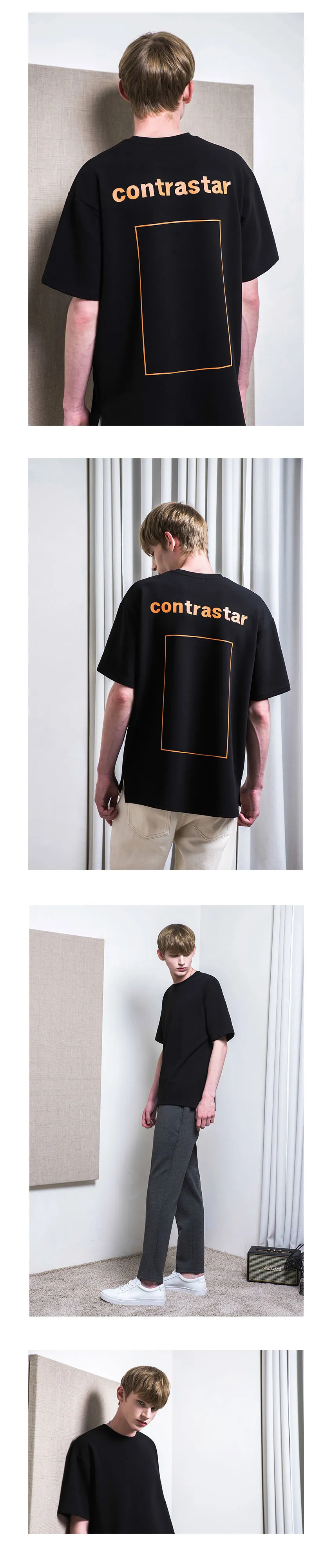 cntrastarスクエアTシャツ(ブラック) | 詳細画像3