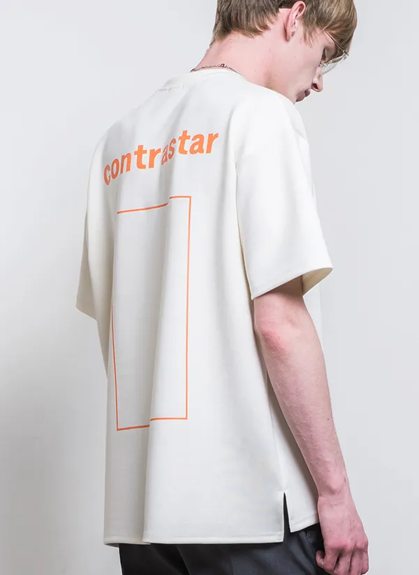 cntrastarスクエアTシャツ(アイボリー) | 詳細画像1
