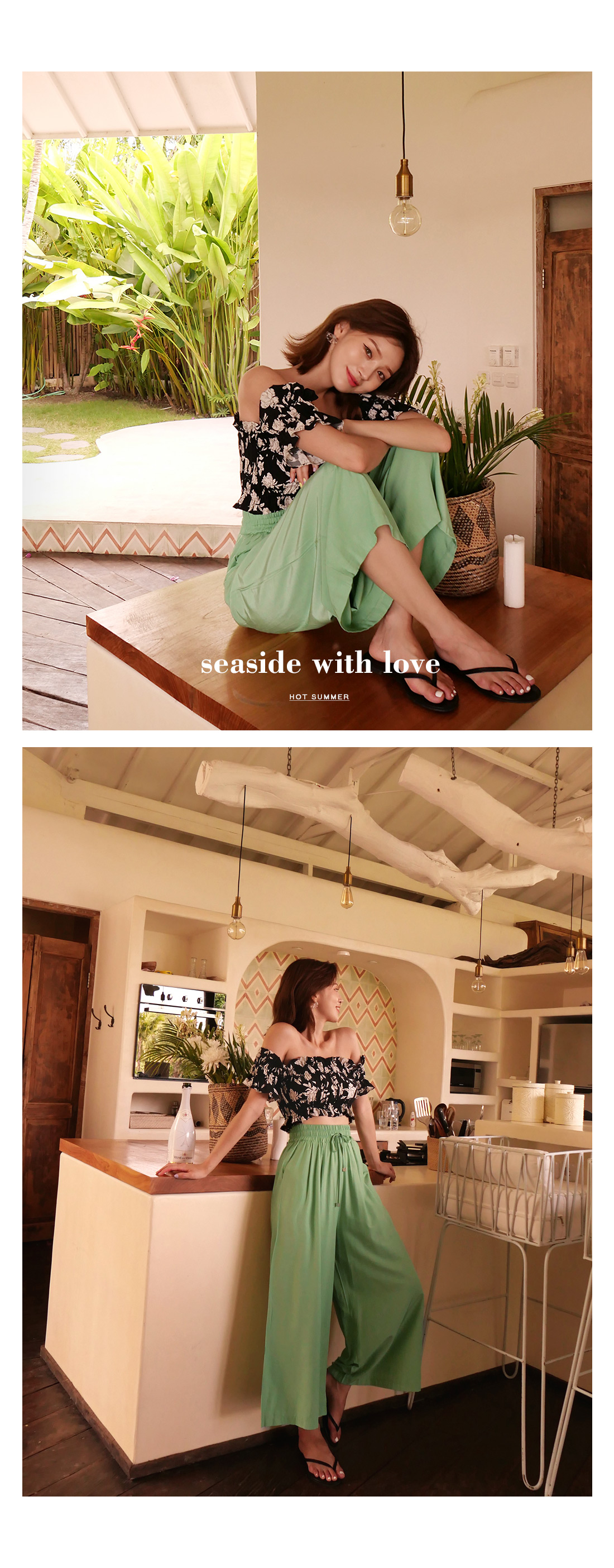 花柄オフショルダービキニ・全3色 | DHOLIC | 詳細画像9