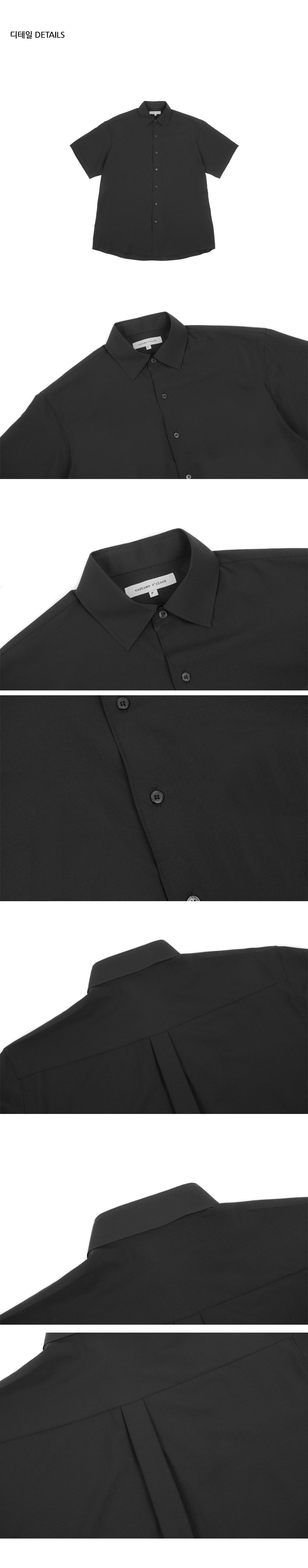 半袖ソフトオーバーシャツ(ブラック) | 詳細画像4