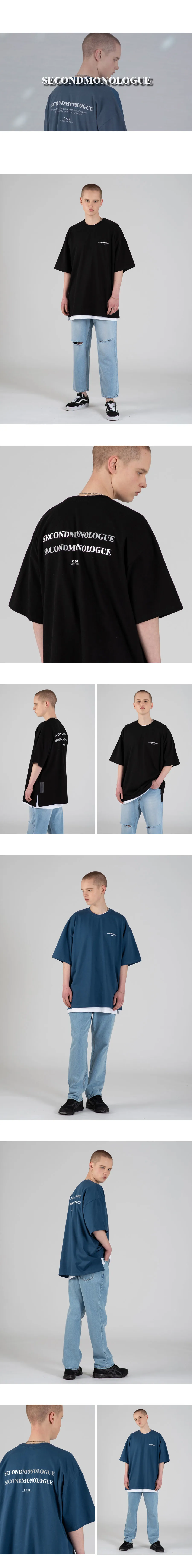 ダブルSECONDロゴTシャツ(ブラック) | 詳細画像2
