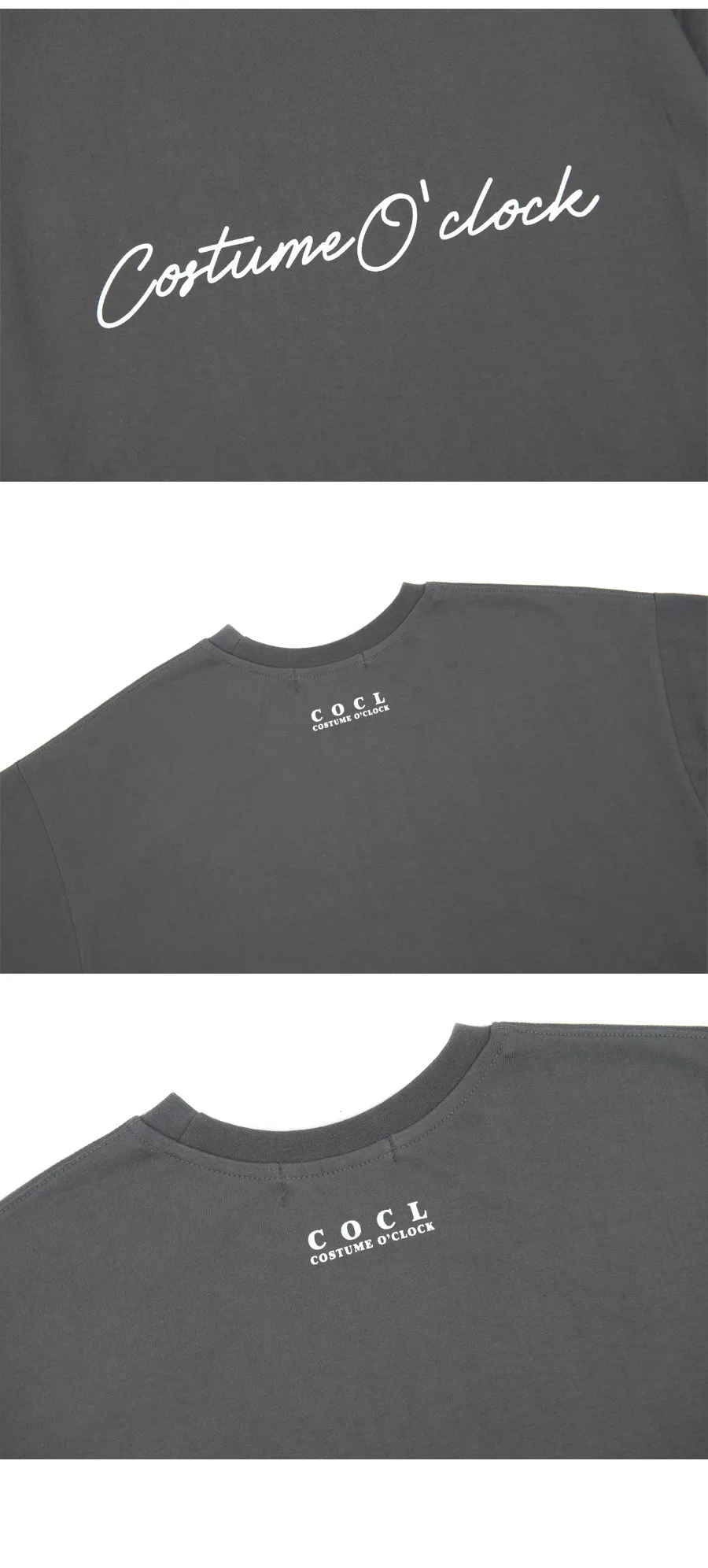 CURSIVE半袖Tシャツ(ダークグレー) | 詳細画像6