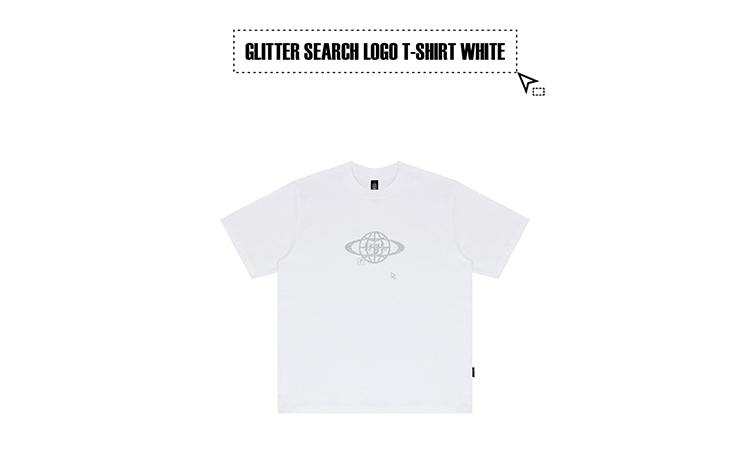 グリッターサーチロゴTシャツ(ホワイト) | 詳細画像3