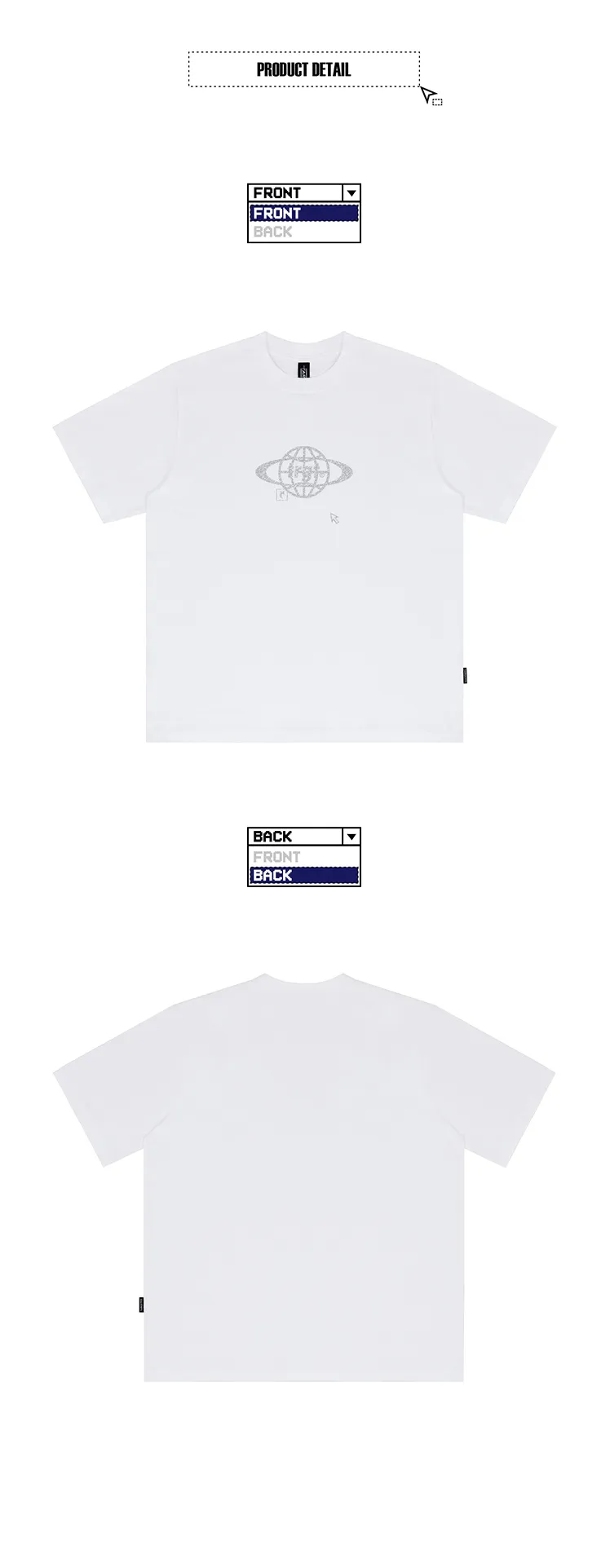 グリッターサーチロゴTシャツ(ホワイト) | 詳細画像8
