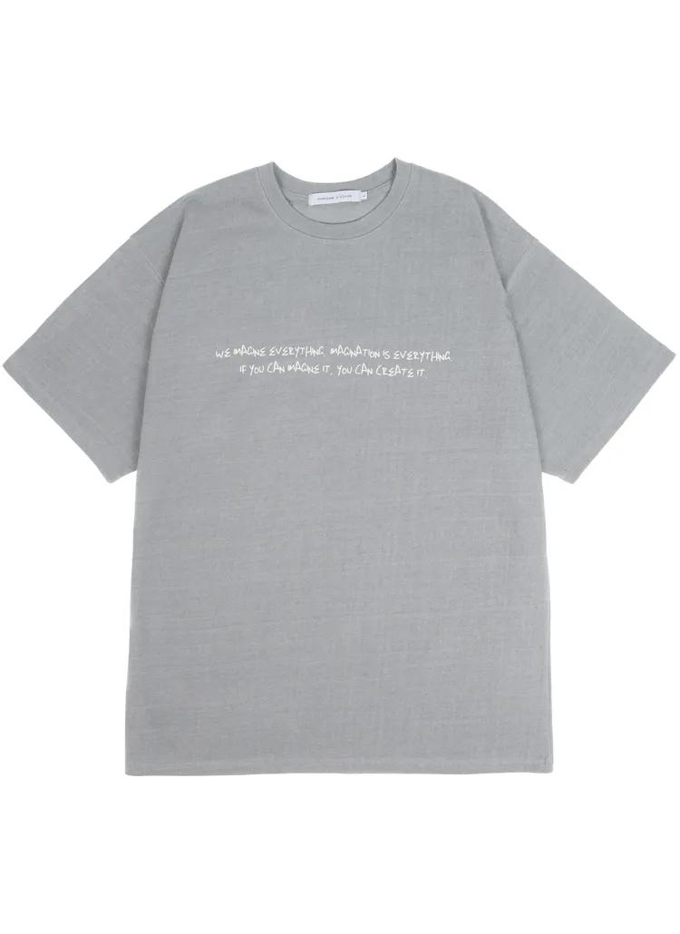 ピグメントCOCLユニーク半袖Tシャツ(ライトグレー) | 詳細画像6