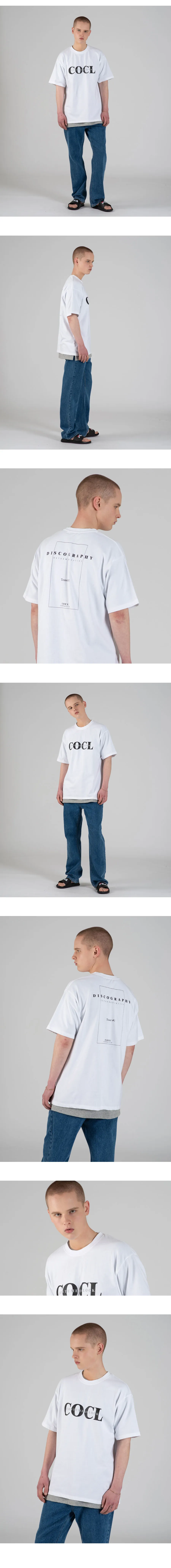 COCL DISCOGRAPHY半袖Tシャツ(ホワイト) | 詳細画像3