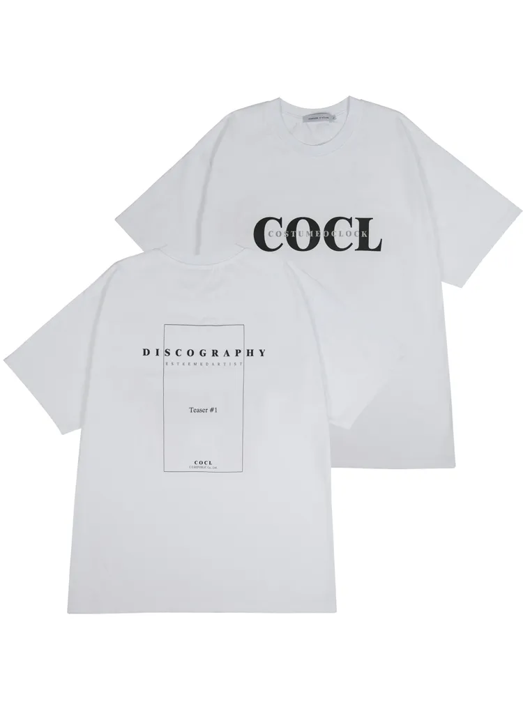 COCL DISCOGRAPHY半袖Tシャツ(ホワイト) | 詳細画像5