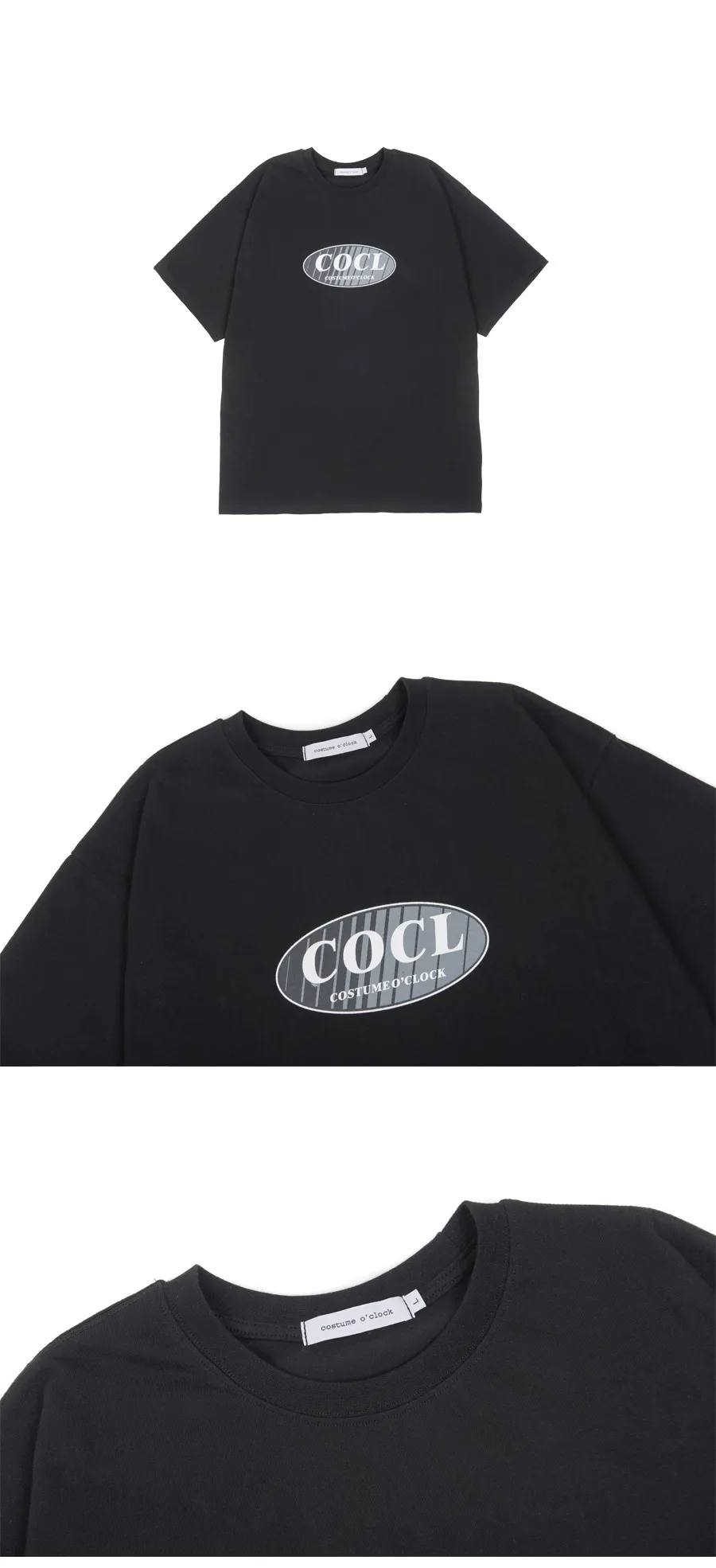 COCLダイアゴナルロゴ半袖Tシャツ(ブラック) | 詳細画像4