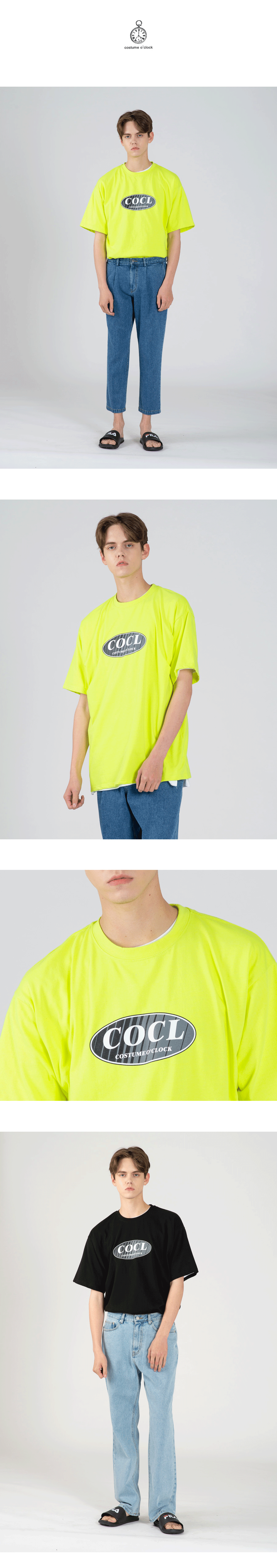 COCLダイアゴナルロゴ半袖Tシャツ(ネオン) | 詳細画像2