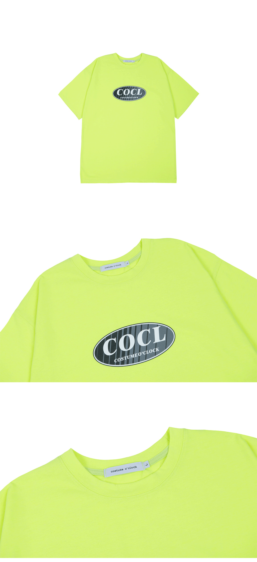 COCLダイアゴナルロゴ半袖Tシャツ(ネオン) | 詳細画像4