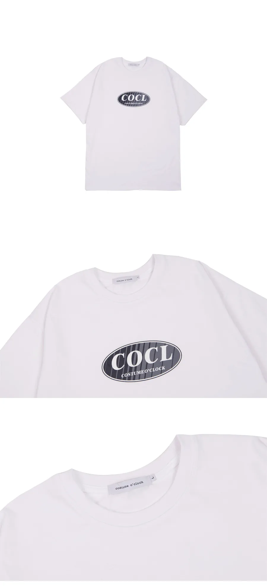 COCLダイアゴナルロゴ半袖Tシャツ(ホワイト) | 詳細画像4