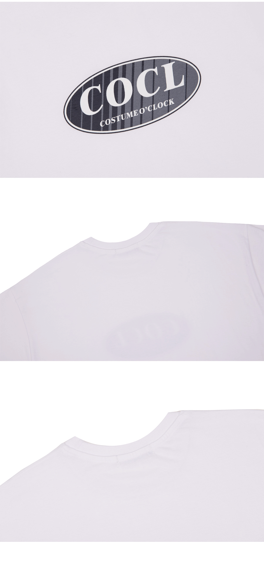 COCLダイアゴナルロゴ半袖Tシャツ(ホワイト) | 詳細画像5