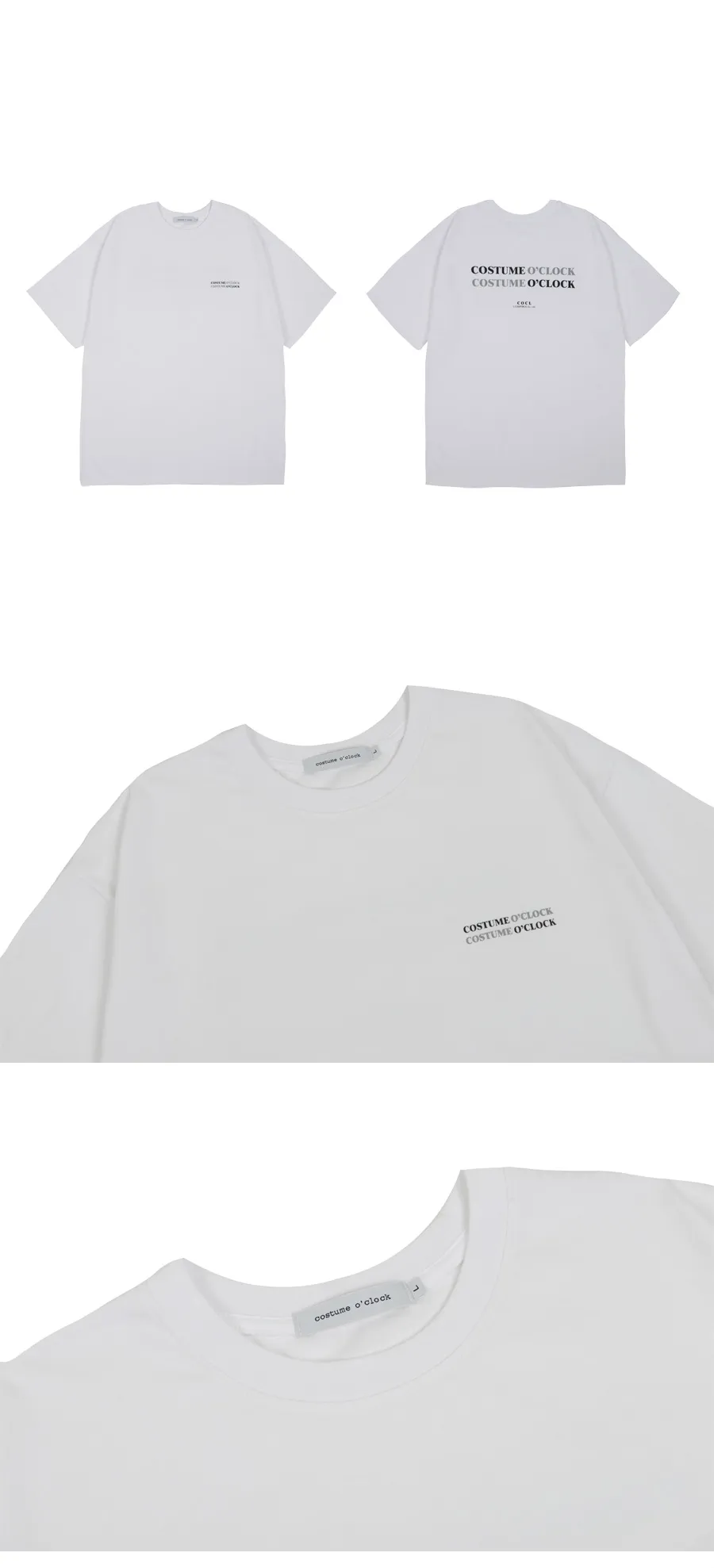 ダブルCOSTUMEロゴTシャツ(ホワイト) | 詳細画像5