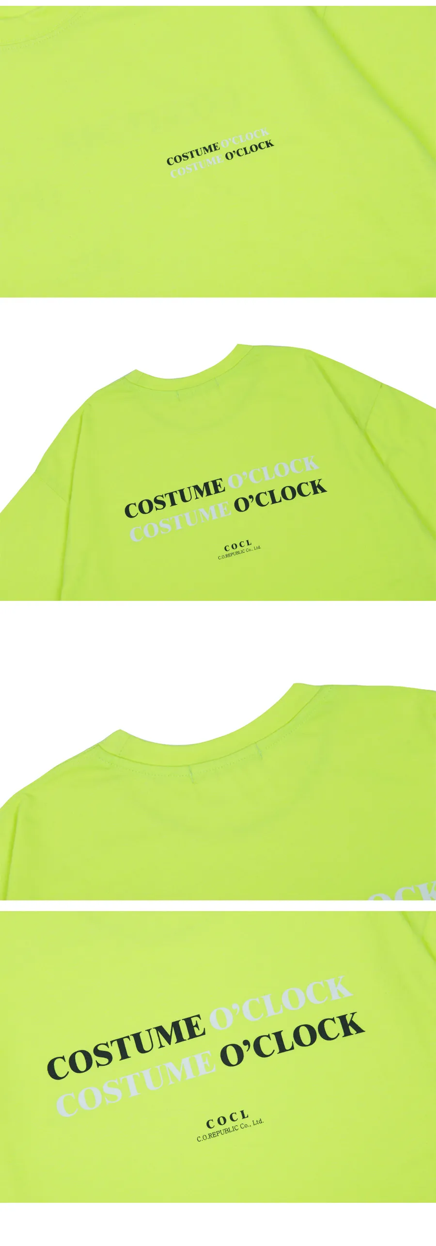 ダブルCOSTUMEロゴTシャツ(ネオン) | 詳細画像6