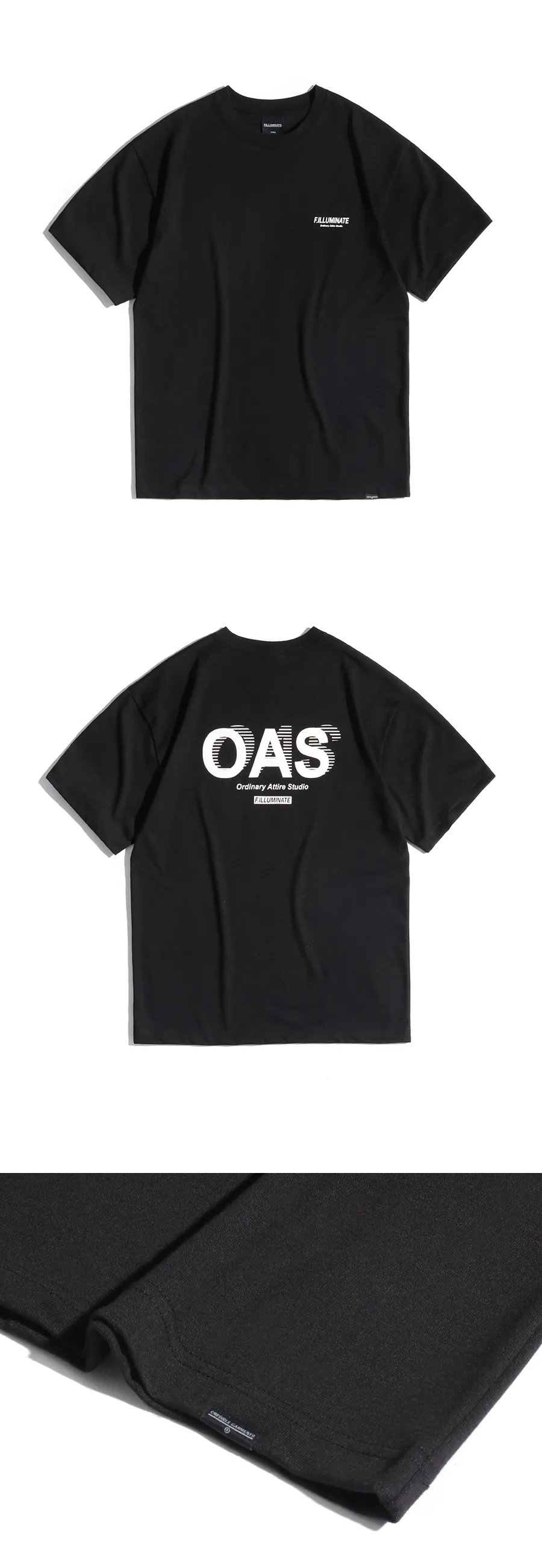 OASバックロゴTシャツ(ブラック) | 詳細画像8