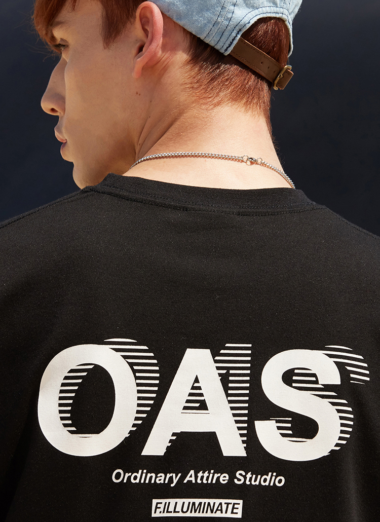 OASバックロゴTシャツ(ブラック) | 詳細画像1