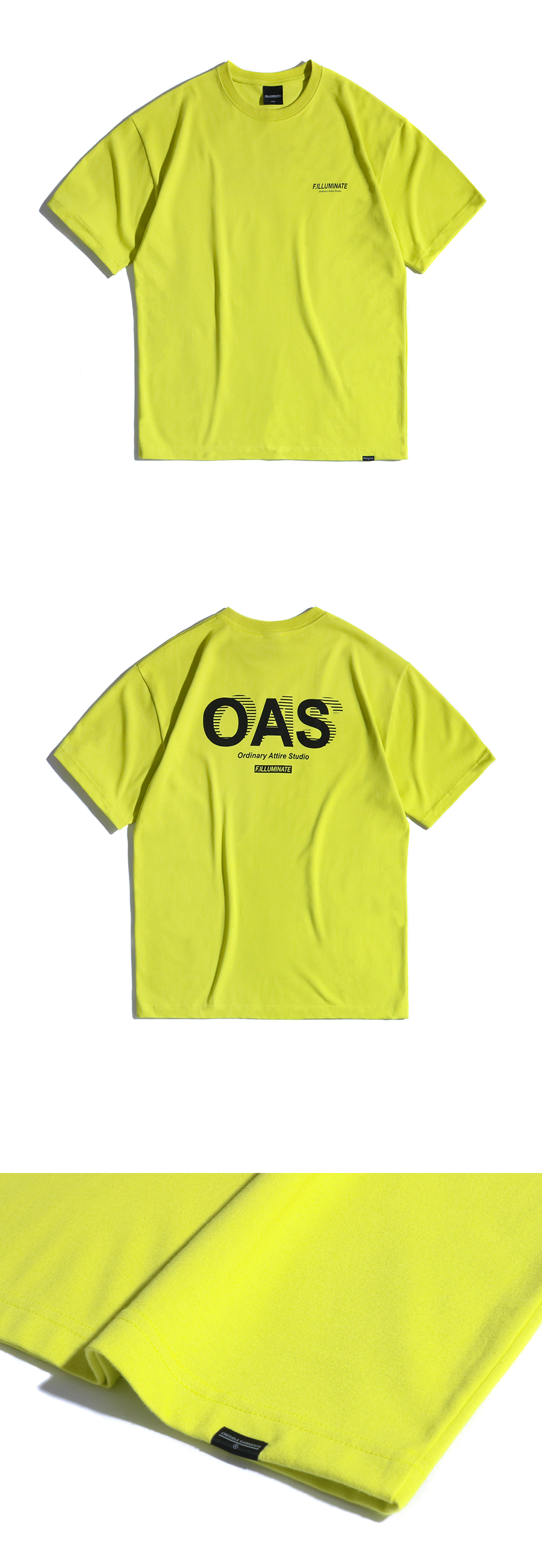 OASバックロゴTシャツ(イエローグリーン) | 詳細画像8