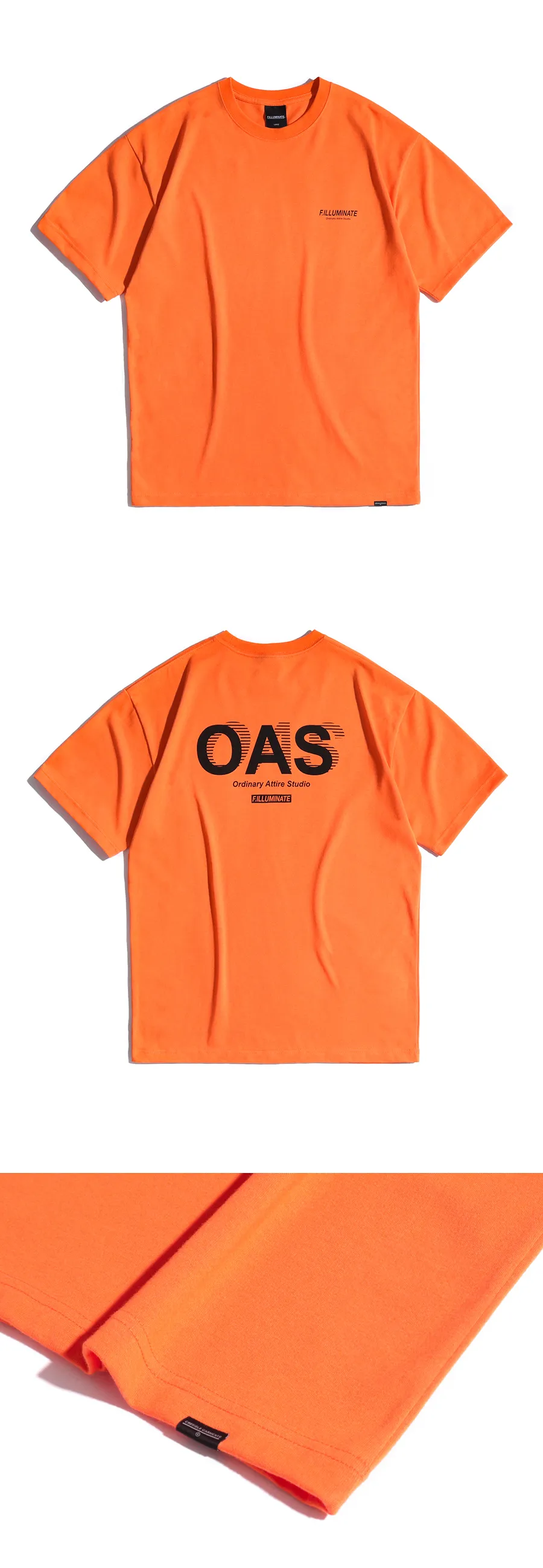 OASバックロゴTシャツ(オレンジ) | 詳細画像8