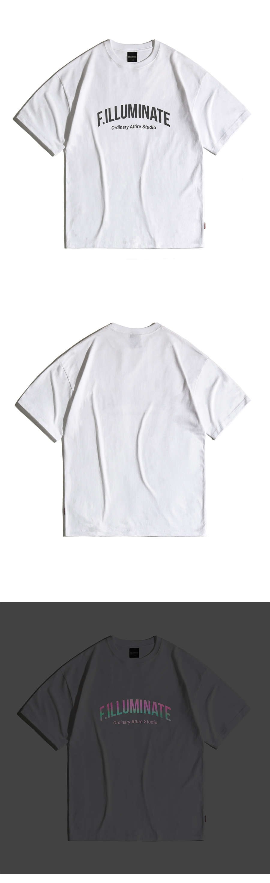 オーバーフィットプリズムロゴTシャツ(ホワイト) | 詳細画像6