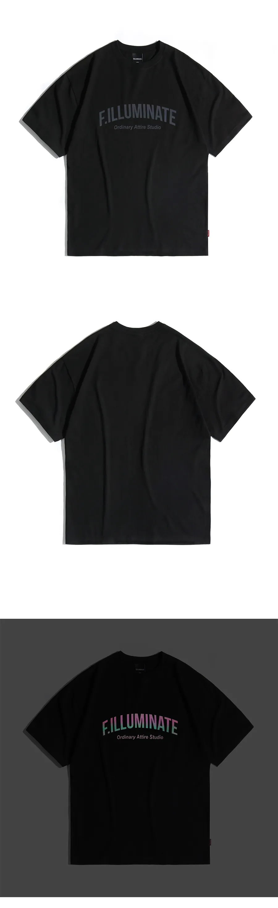 オーバーフィットプリズムロゴTシャツ(ブラック) | 詳細画像6