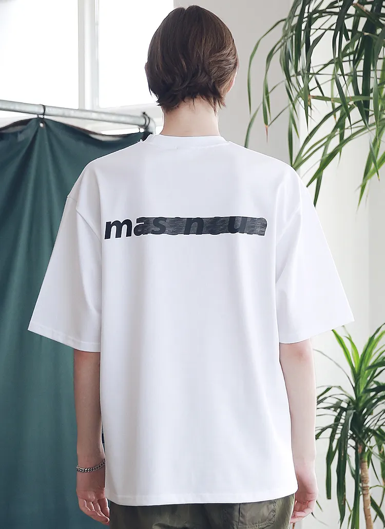 ラインオーバーTシャツ(ホワイト) | 詳細画像1