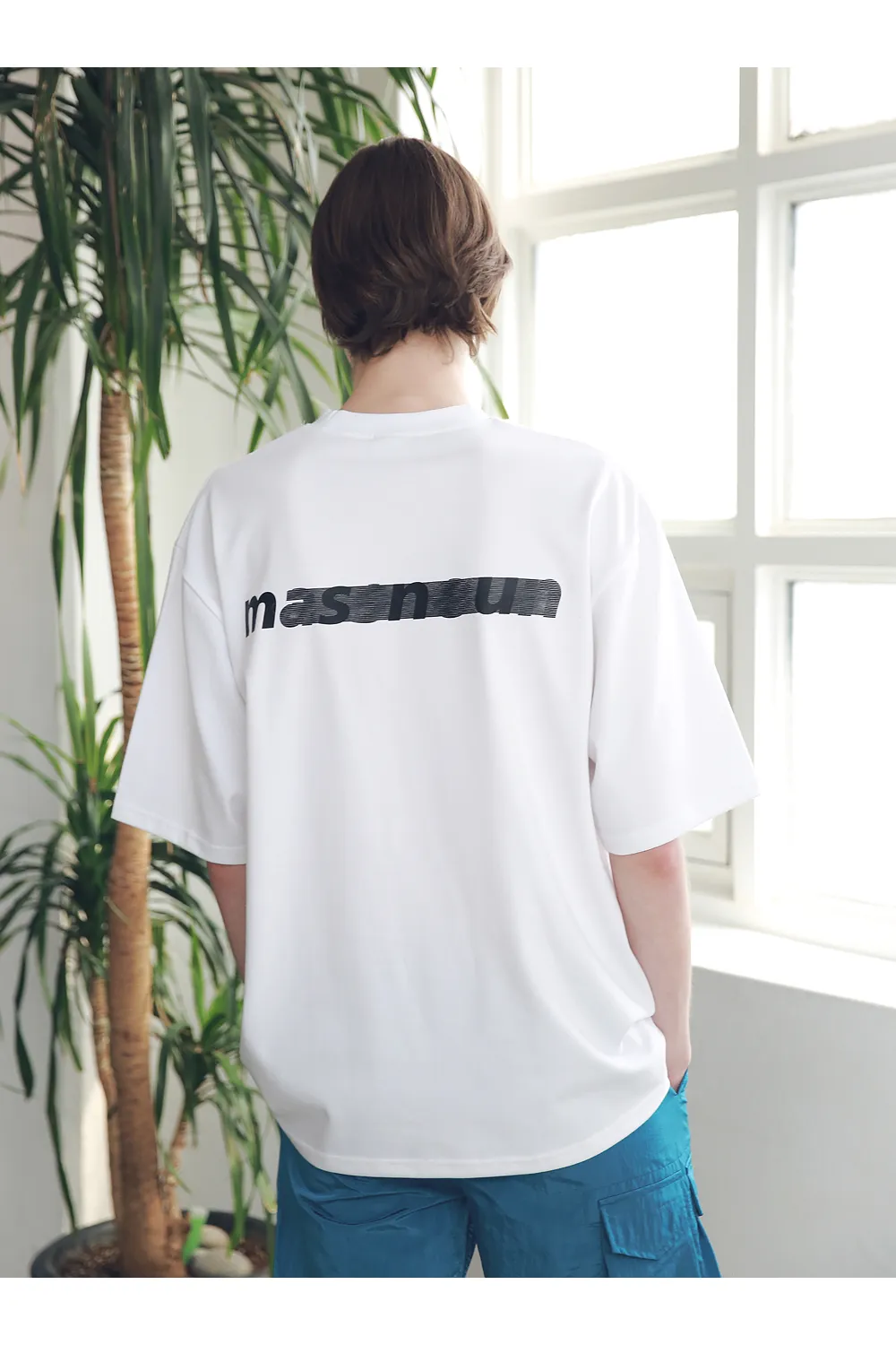 ラインオーバーTシャツ(ホワイト) | 詳細画像15