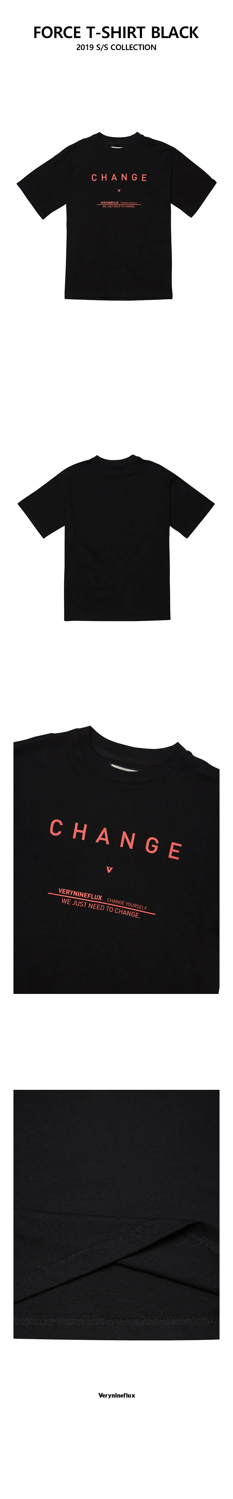 CHANGEレタリングTシャツ(BLACK) | 詳細画像3