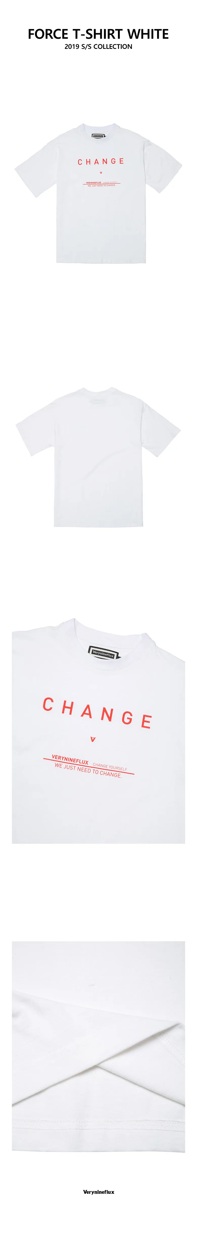CHANGEレタリングTシャツ(WHITE) | 詳細画像3
