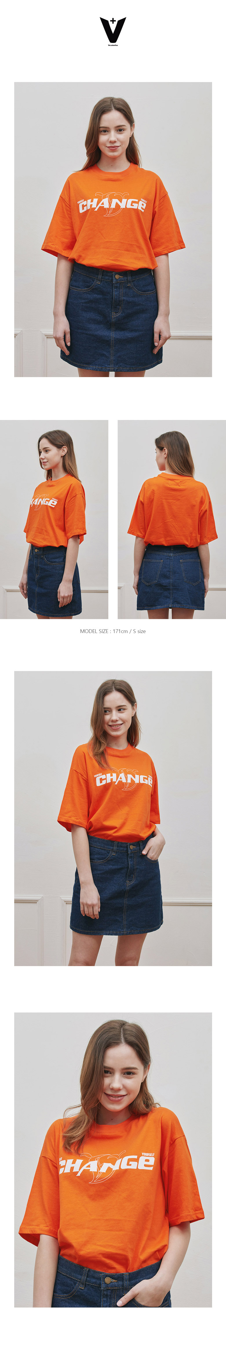 CHANGEワンポイントTシャツ(ORANGE) | 詳細画像2