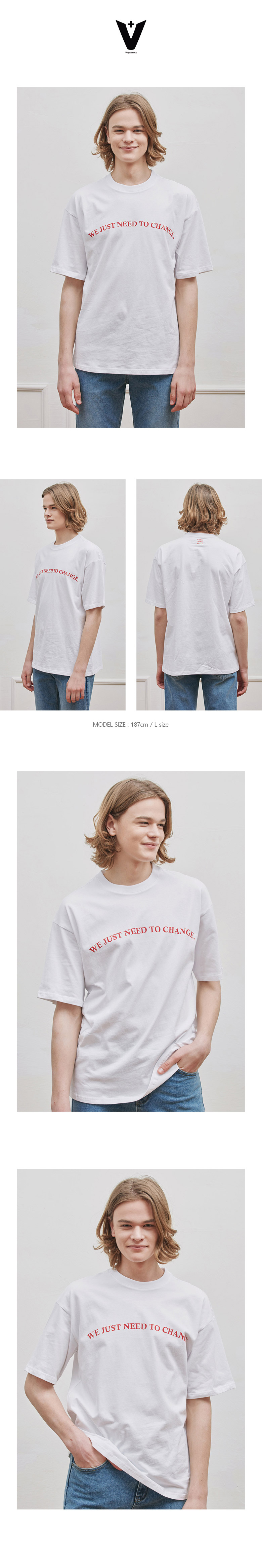 カーブレタリングTシャツ(WHITE) | 詳細画像2