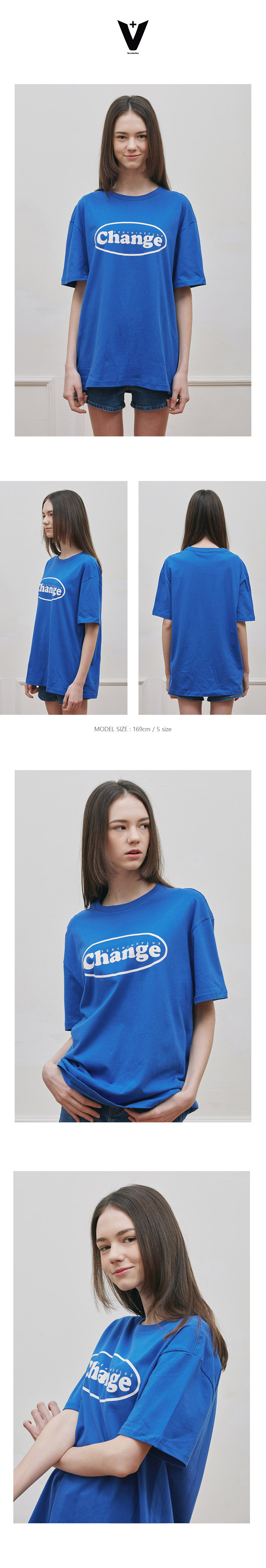 ChangeラウンドロゴTシャツ(BLUE) | 詳細画像2