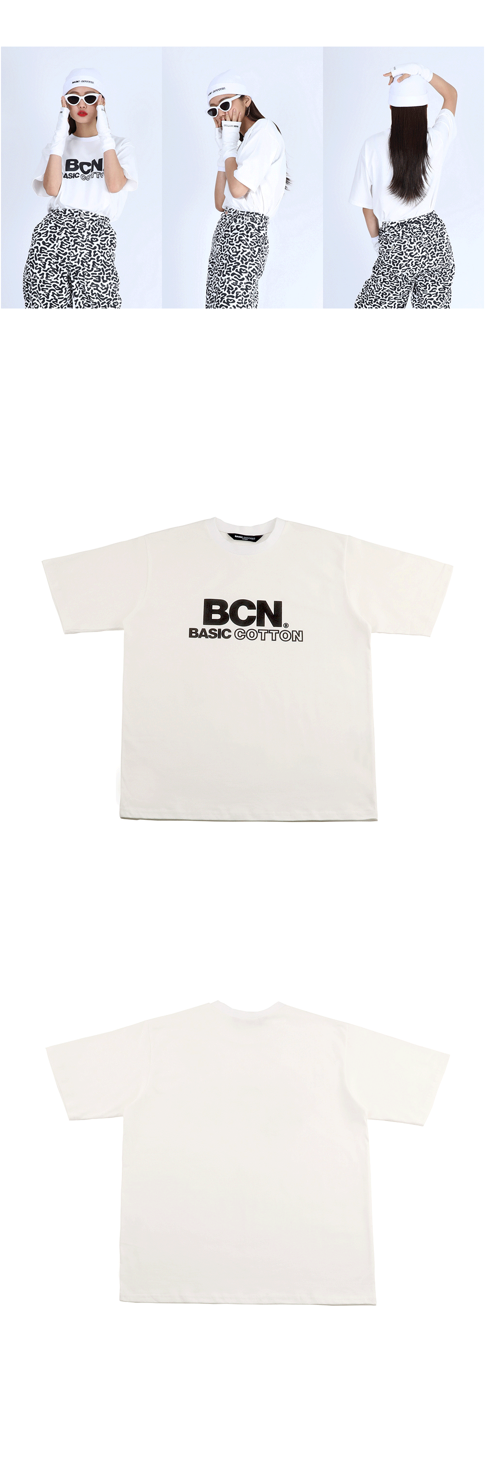 BCNビッグロゴTシャツ(ホワイト) | 詳細画像4