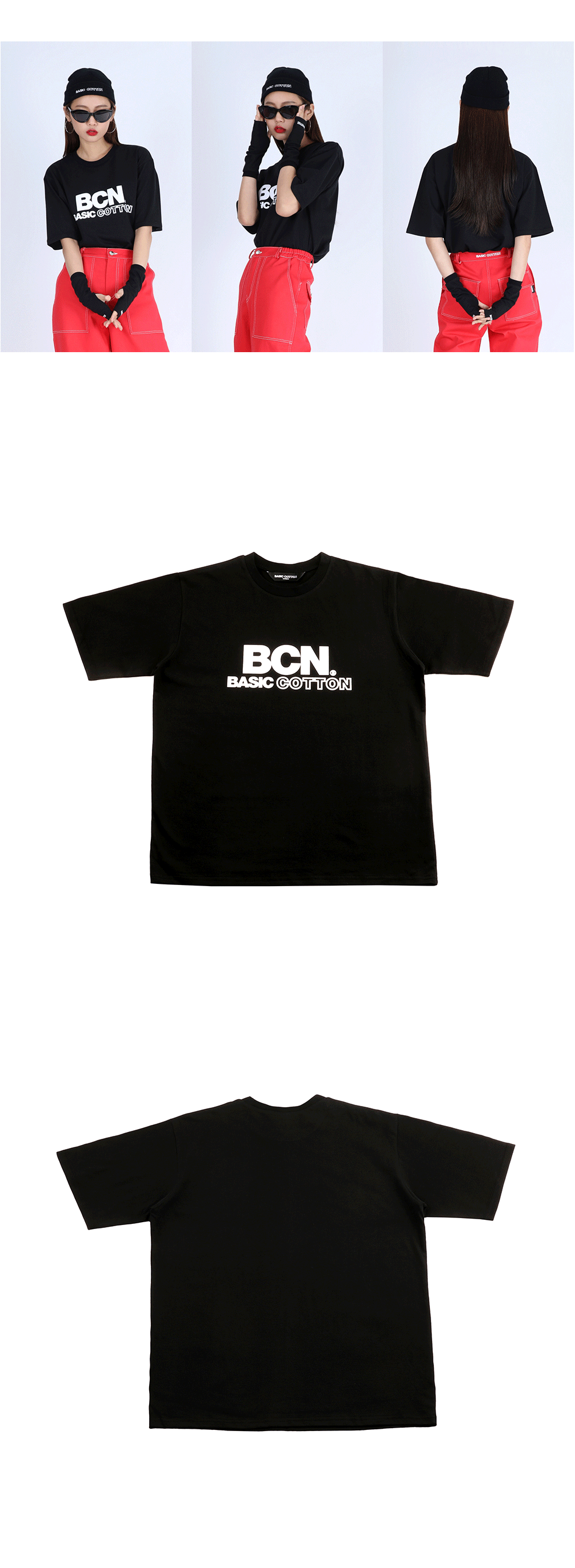 BCNビッグロゴTシャツ(ブラック) | 詳細画像4