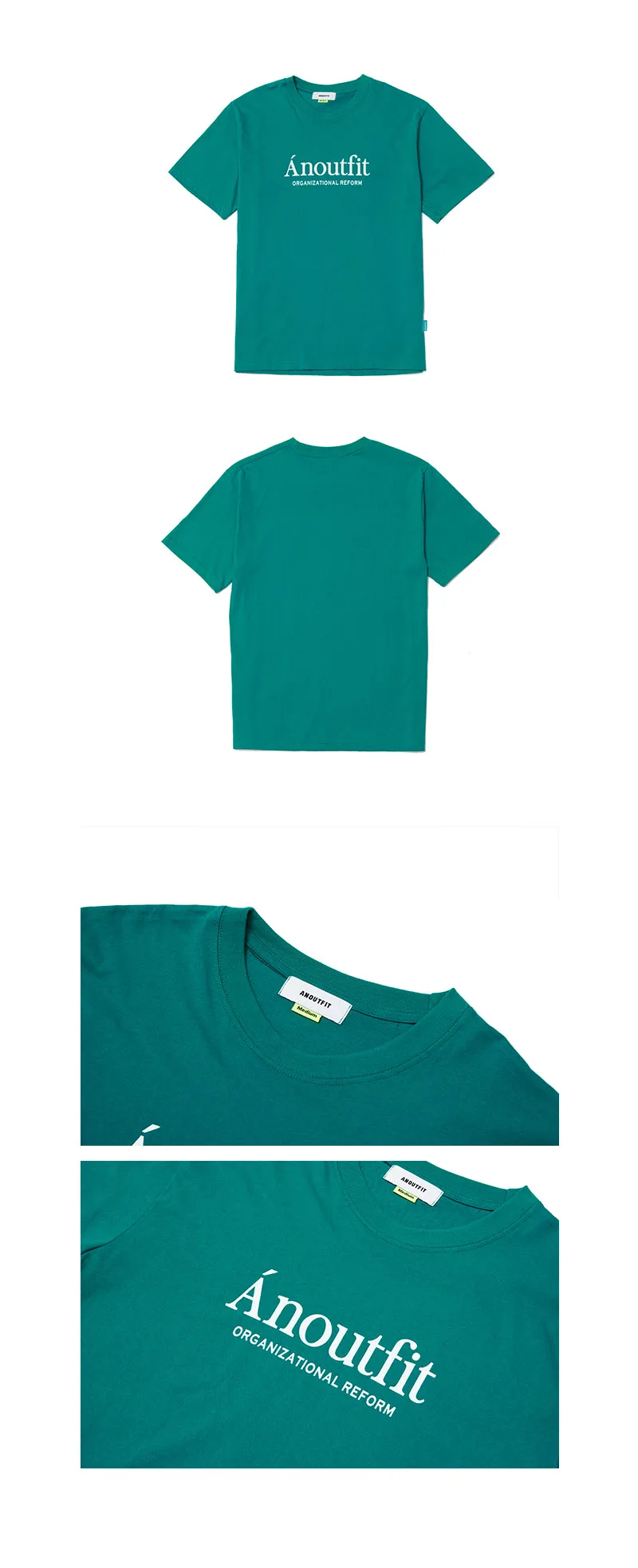 ユニセックスシグネチャーロゴTシャツ(グリーン) | 詳細画像5