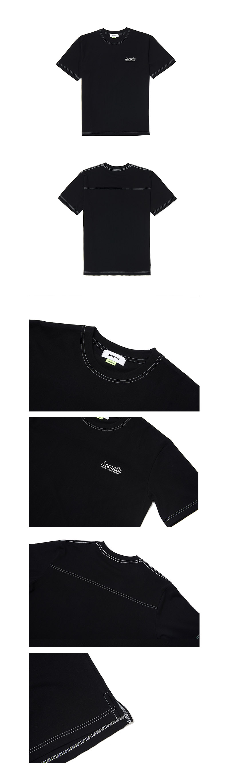 ユニセックスシグネチャーロゴTシャツ(ブラック) | 詳細画像5