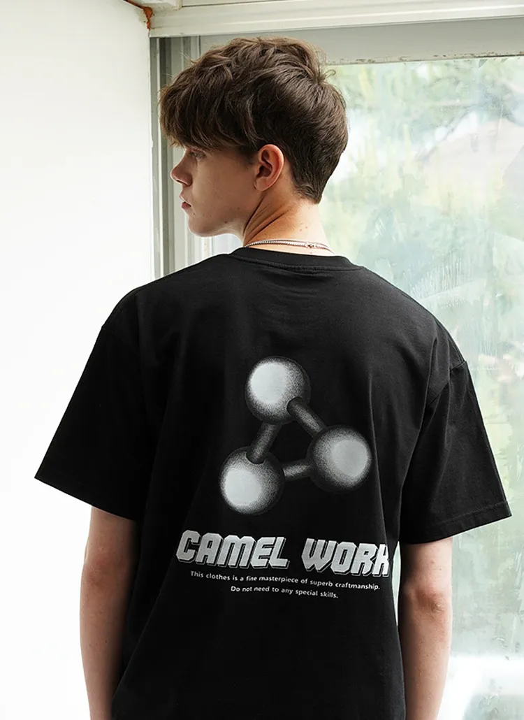 CAMEL WORKバックプリントTシャツ(ブラック) | 詳細画像1
