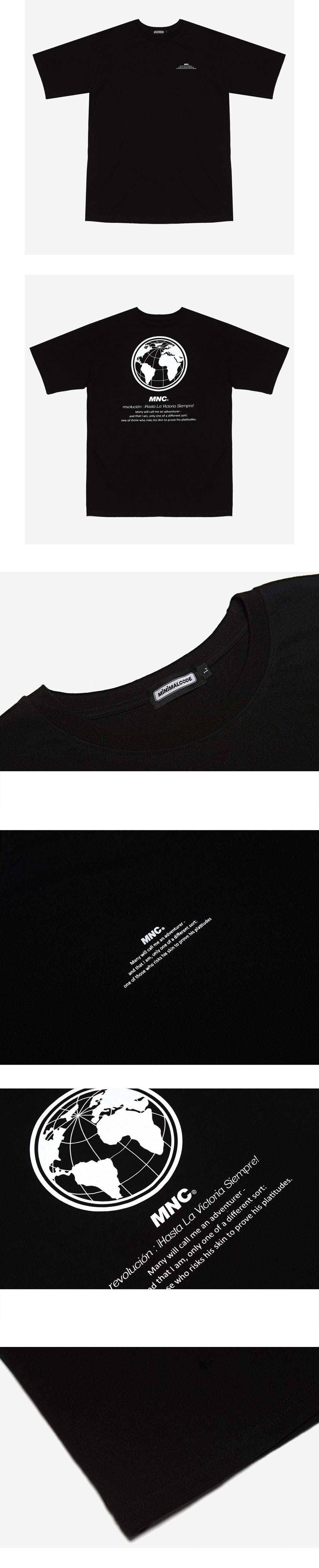 MNCロゴハーフTシャツ(ブラック) | 詳細画像5