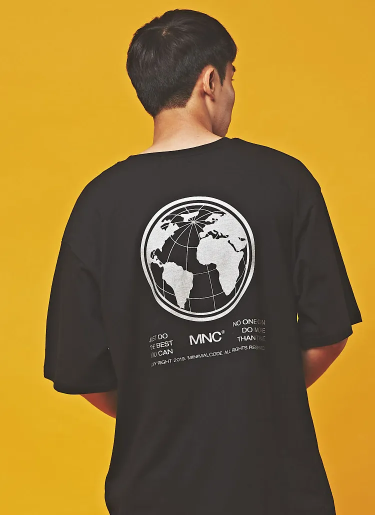 MNCシルバーパウダーロゴTシャツ(ブラック) | 詳細画像1