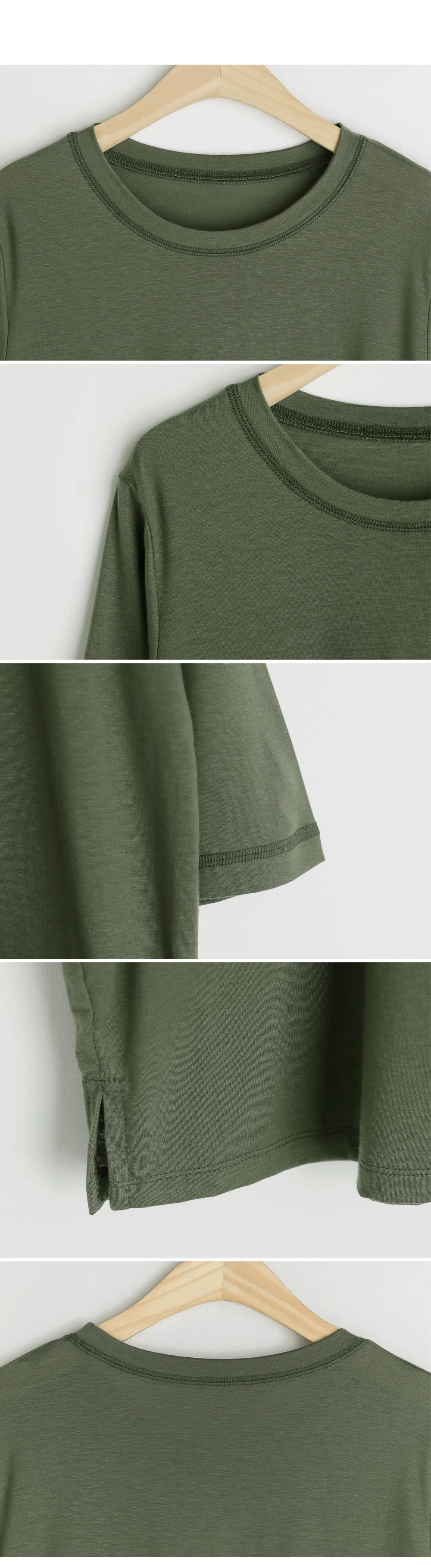 テンセルスリットTシャツ・全4色 | DHOLIC | 詳細画像6
