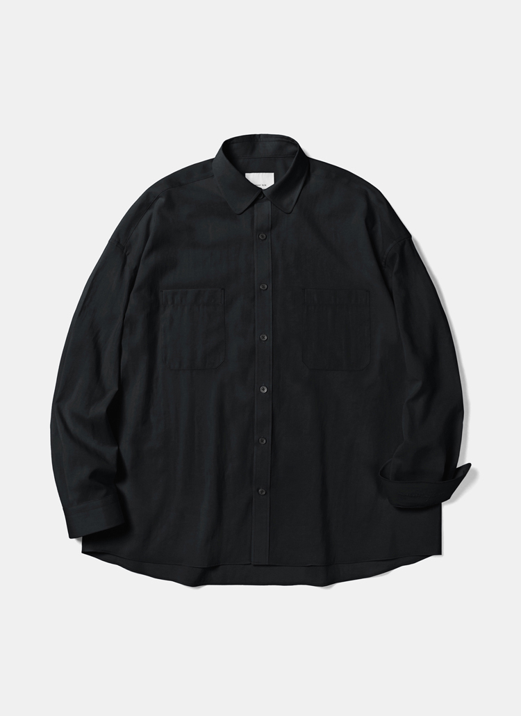 クールポリオーバーフィットシャツ(ブラック) | 詳細画像1