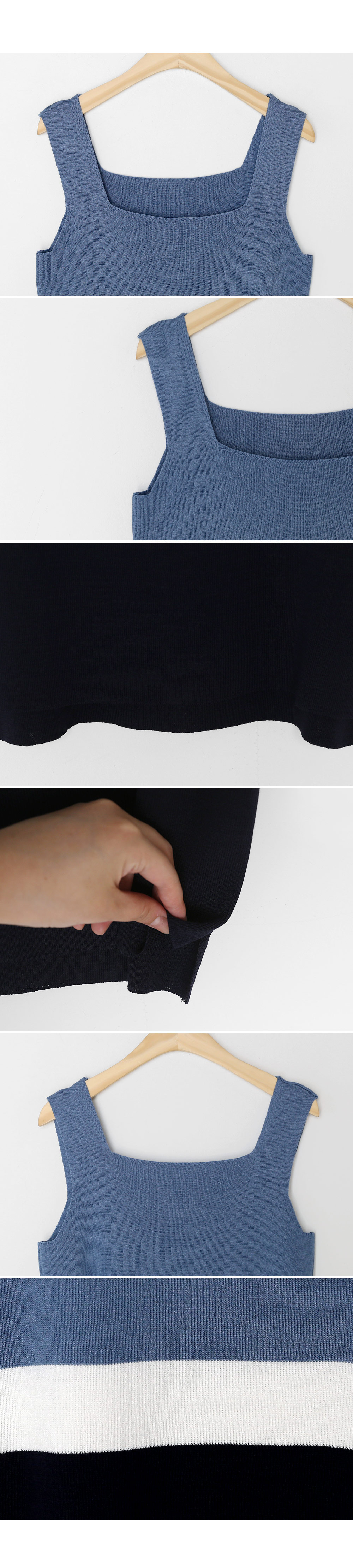 カラーコントラストニットスリーブレス・全4色 | DHOLIC PLUS | 詳細画像7