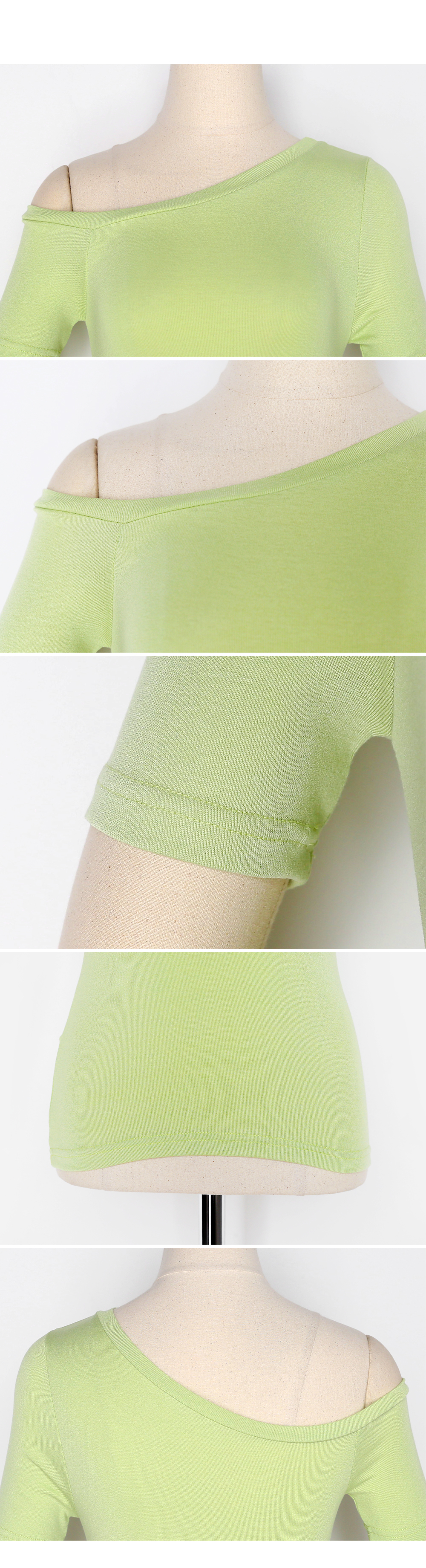 ワンショルダースリムTシャツ・全3色 | DHOLIC | 詳細画像6