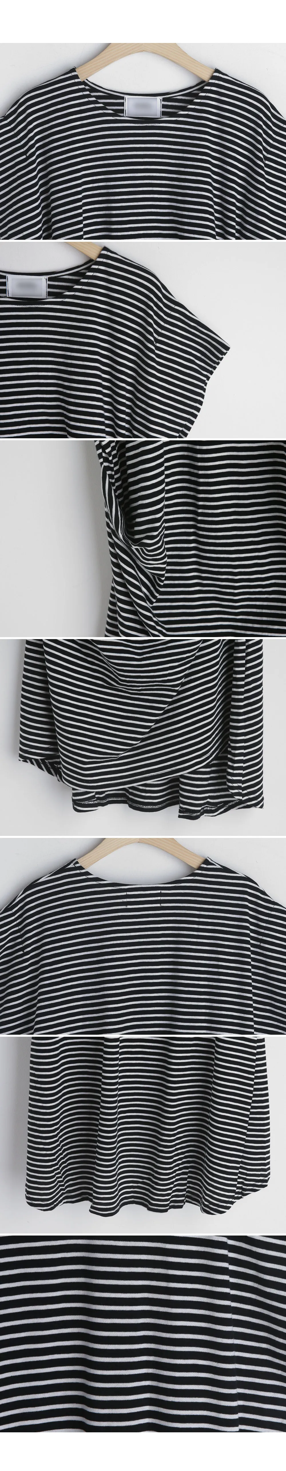 サイドタックボーダーロングTシャツ・全2色 | DHOLIC PLUS | 詳細画像6